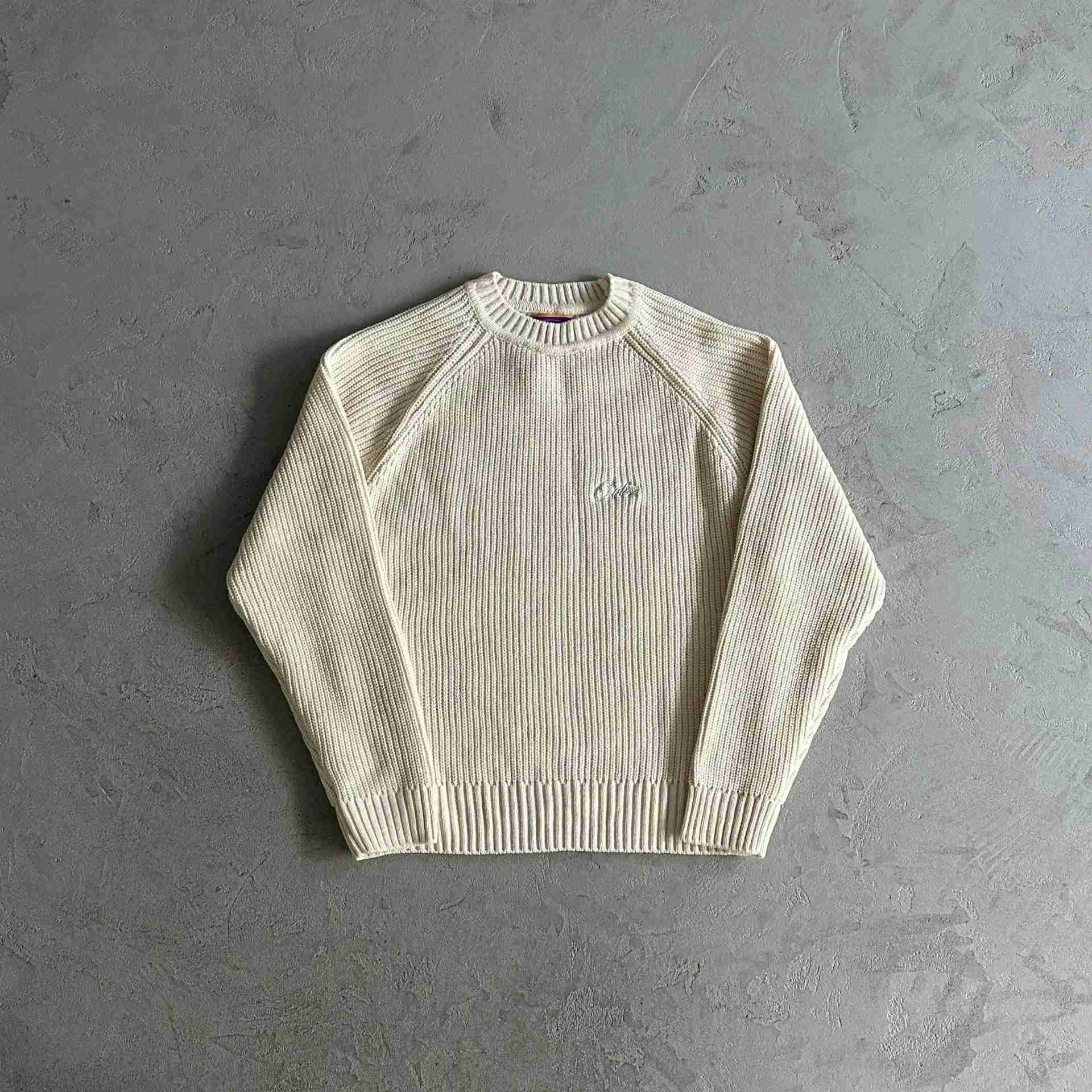 Fine letter embroidery/apricot