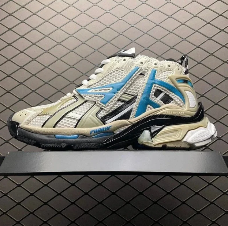 runner老爹鞋米灰水蓝